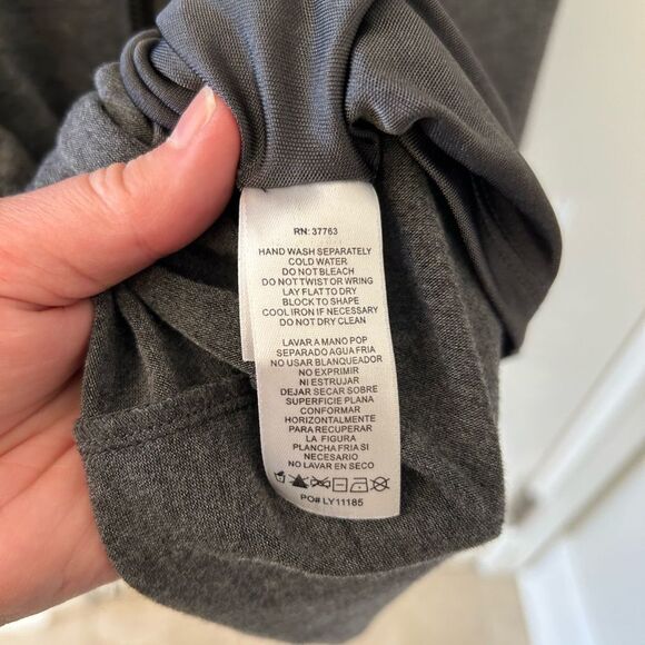 Laundry by Shelli Segal Beaded Gray Ruched Jersey Cocktail Dress - Size 8 - Picture 10 of 11